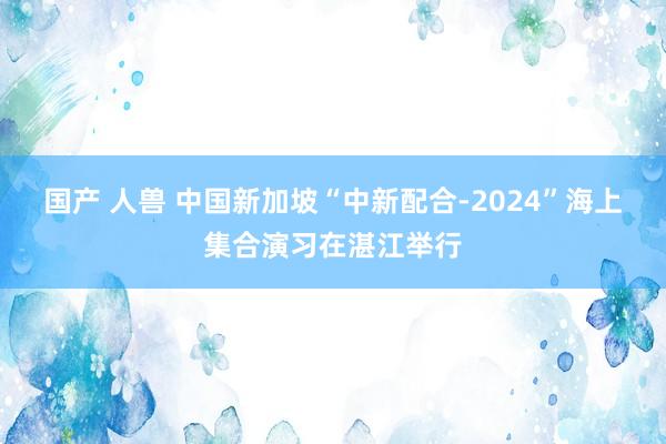 国产 人兽 中国新加坡“中新配合-2024”海上集合演习在湛江举行