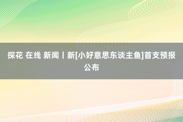 探花 在线 新闻丨新[小好意思东谈主鱼]首支预报公布